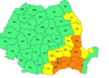 Cod portocaliu de caniculă până marți dimineață
