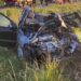 Tragedie pe DN 22. Doi soți din Brăila și-au pierdut viața după ce o remorcă desprinsă dintr-un autocamion le-a spulberat mașina