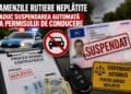 Amenzile rutiere neplătite aduc suspendarea automată a permisului de conducere