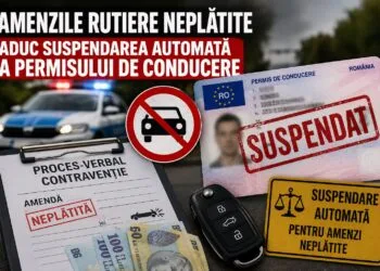 Amenzile rutiere neplătite aduc suspendarea automată a permisului de conducere