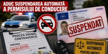 Amenzile rutiere neplătite aduc suspendarea automată a permisului de conducere