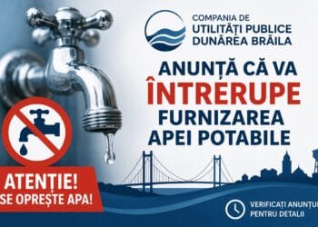 Atenție, brăileni! Se oprește apa vineri într-o zonă importantă din municipiul. Vezi perimetrul afectat