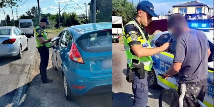 Acțiuni ale polițiștilor pentru reducerea riscului rutier